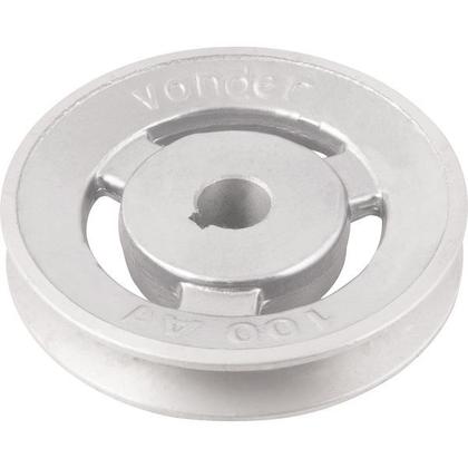 Imagem de Polia Alumínio 1 Canal Perfil A 100mm com Furo 5/8" - Vonder