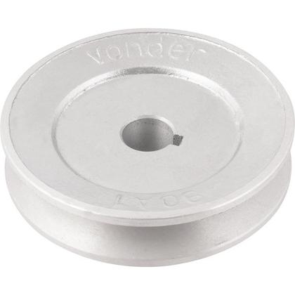 Imagem de Polia Alumínio 1 Canal Perfil A 90mm com Furo 5/8" - Vonder