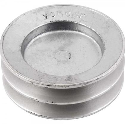 Imagem de Polia alumínio 120mm 2 canais perfil b - Vonder