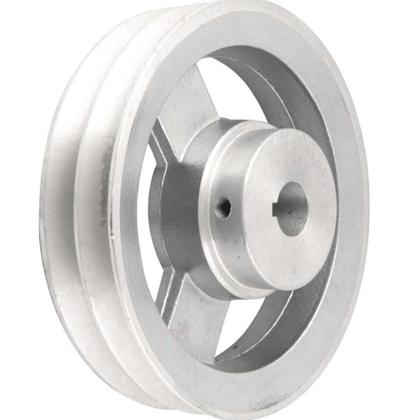 Imagem de Polia Alumínio 2 Canais Perfil A 150mm com Furo 3/4" Vonder