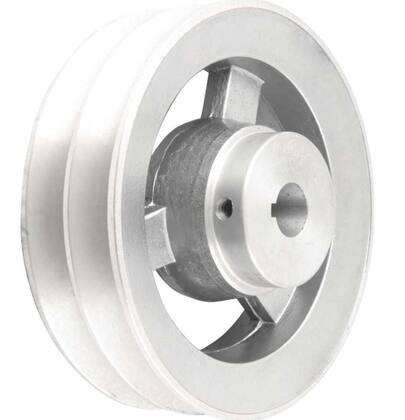 Imagem de Polia Alumínio 2 Canais Perfil B 150mm com Furo 3/4" - Vonder