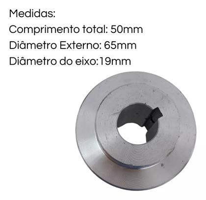 Imagem de Polia do Motor de Alumínio para Betoneira 400 Litros CSM