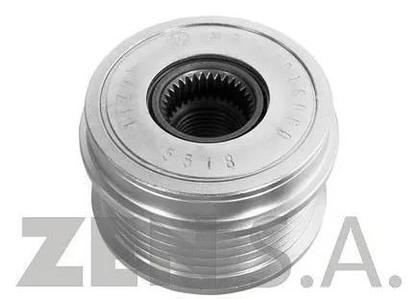 Imagem de Polia Roda Livre Alternador ZEN 5518 Fiat Doblo Palio Stilo GM Meriva 1.8 Sem A/C