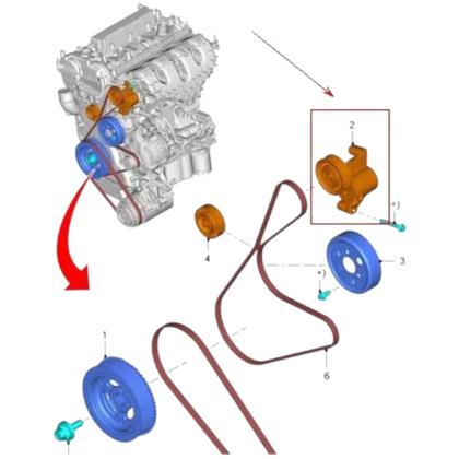 Imagem de Polia Tensora Da Correia Comando Ford Fusion 2.0/2.5 -12/19-DS7Z6A228A