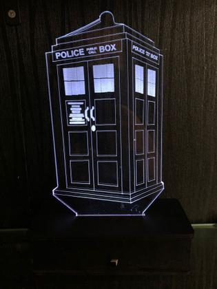 Imagem de Police Box, Caixa Policial, Policia, Telefone, Doctor Who, Luminária Led, Decoração 16 cores