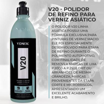 Imagem de Polidor de Refino Para Verniz Asiatico V20 Vonixx 500ml