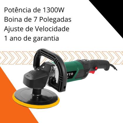 Imagem de Politriz Angular 7 Polegadas 1300W Pad1307 DWT - 127V