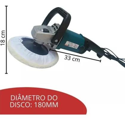 Imagem de Politriz Angular Automotiva 1200w 3000rpm 6 Velocidades 127v