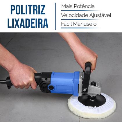 Imagem de Politriz Lixadeira Multifunções Automotiva 7" 1400W