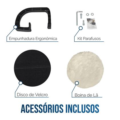 Imagem de Politriz Lixadeira Multifunções Automotiva 7" 1400W