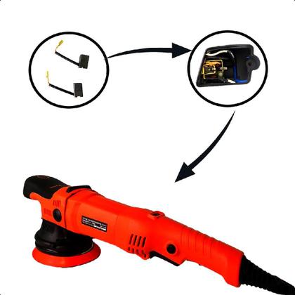 Imagem de Politriz Roto Orbital 5'' 12mm Sgt-5106 Sigma Vermelho 110v