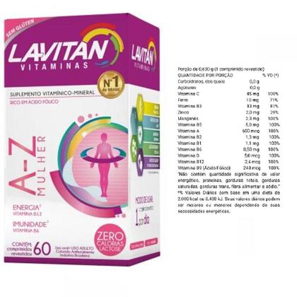 Imagem de Polivitamínico Lavitan AZ Mulher 60 Comprimidos