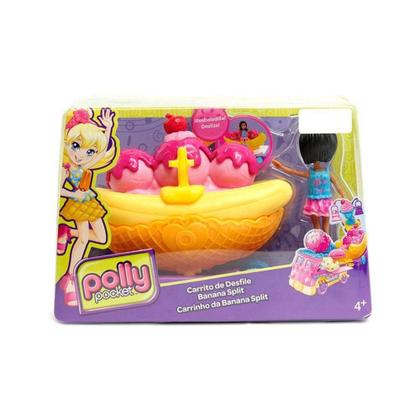 Polly Pocket Carrinho de Carnaval Banana Split Mattel DVJ68