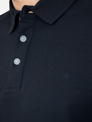 Imagem de Polo Aramis Masculina Cotton Piquet Basic Azul Marinho
