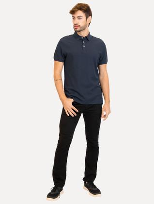 Imagem de Polo Aramis Masculina Cotton Piquet Basic Azul Marinho