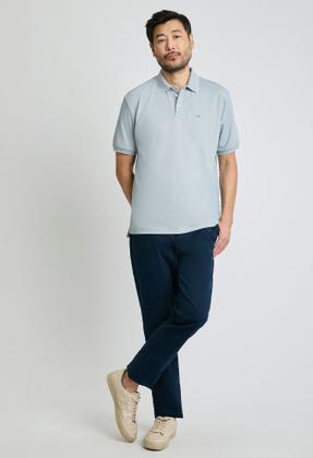 Imagem de Polo Docthos Relaxed Fit Manga Curta Micro Listras
