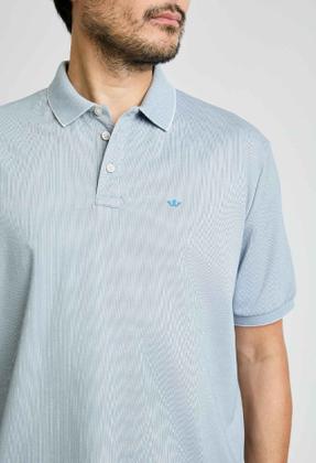 Imagem de Polo Docthos Relaxed Fit Manga Curta Micro Listras