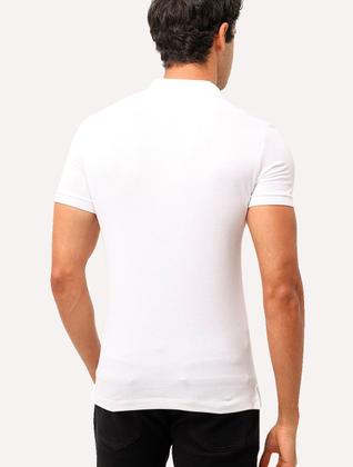 Imagem de Polo Lacoste Masculina Slim Fit Classic Branca