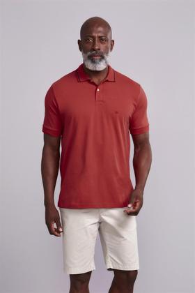 Imagem de Polo Manga Curta Comfort Malha Básica - Vermelho