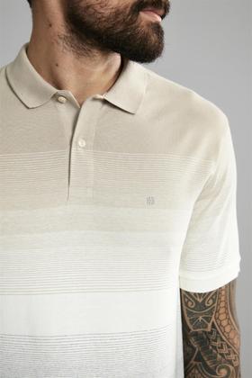 Imagem de Polo Manga Curta Office Comfort Malha - Khaki / Creme