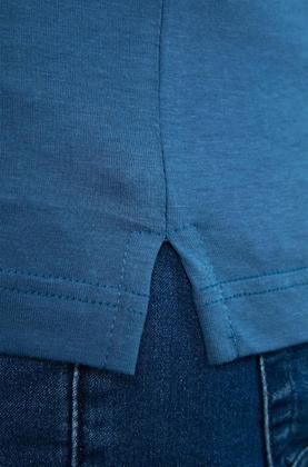 Imagem de Polo Manga Longa com Bolso Comfort Premium - Azul Noturno