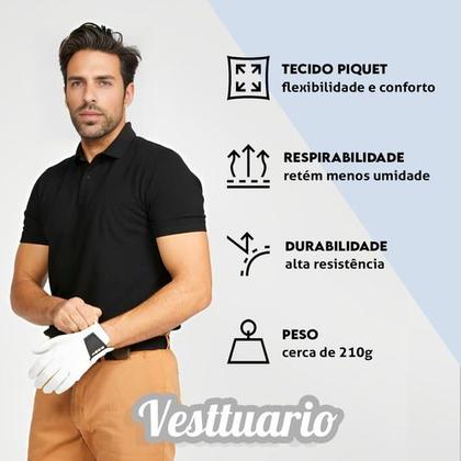 Imagem de Polo Masculina Camisa Uniforme Camiseta Gola Atacado Bordar