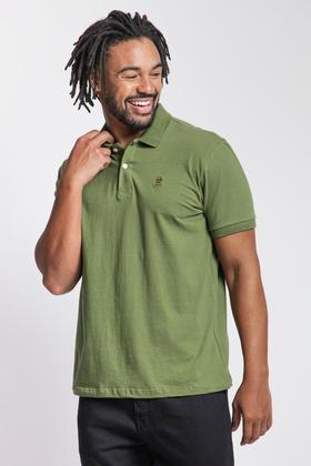 Imagem de Polo Masculina Meia Malha Polo Wear Verde Escuro