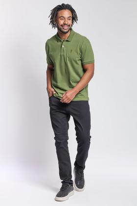 Imagem de Polo Masculina Meia Malha Polo Wear Verde Escuro