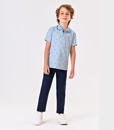 Imagem de Polo Menino Cotton Trick Nick Azul
