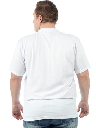 Imagem de Polo Plus Size Masculina Anistia Básica Lisa Algodão Premium