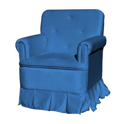 Imagem de Poltrona Amamentação Balanço Para Quarto Com Puff Laura Suede