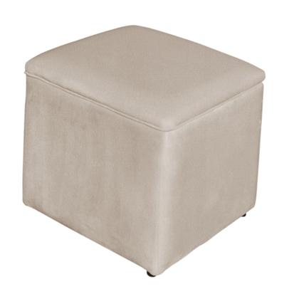 Imagem de Poltrona Amamentação Balanço Para Quarto Com Puff Laura Suede