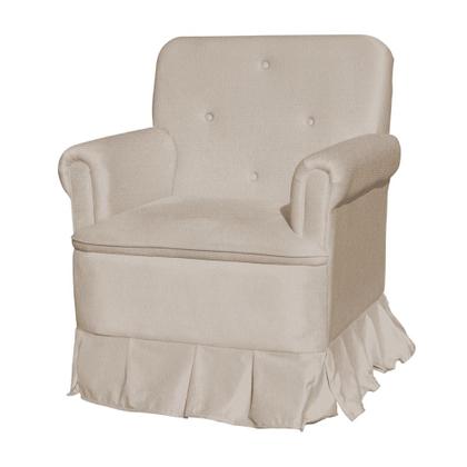 Imagem de Poltrona Amamentação Balanço Para Quarto Com Puff Laura Suede