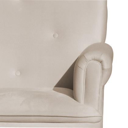 Imagem de Poltrona Amamentação Balanço Para Quarto Com Puff Laura Suede