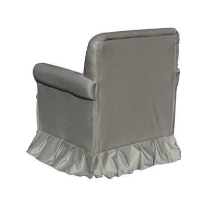 Imagem de Poltrona Amamentação Balanço Para Quarto Com Puff Laura Suede