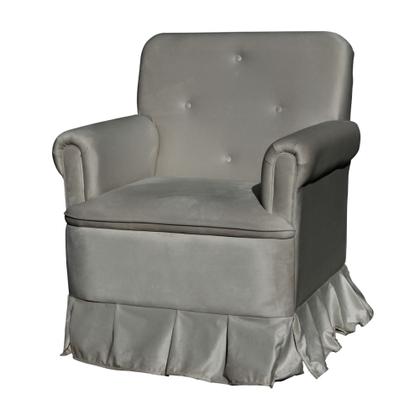 Imagem de Poltrona Amamentação Balanço Para Quarto Com Puff Laura Suede