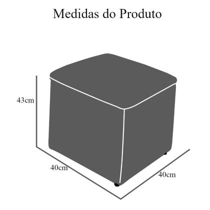 Imagem de Poltrona Amamentação Balanço Para Quarto Com Puff Laura Suede