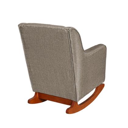 Imagem de Poltrona Amamentação C / Balanço Cadeira Descanso Aquila Com Puff Linho