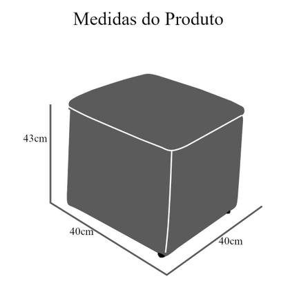 Imagem de Poltrona Amamentação Com Puff Laura Suede Bege - LM DECOR