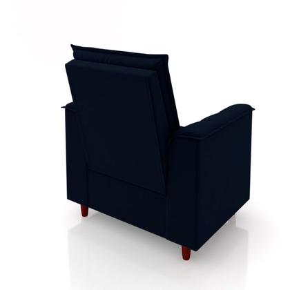 Imagem de Poltrona Amamentação Confortável Com Puff Ayla Suede