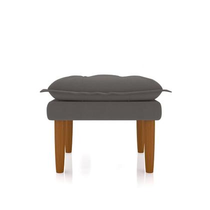 Imagem de Poltrona Amamentação Confortável Com Puff Ayla Suede