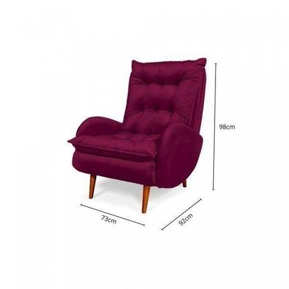 Imagem de Poltrona Anatomica Pes de Madeira Eloa