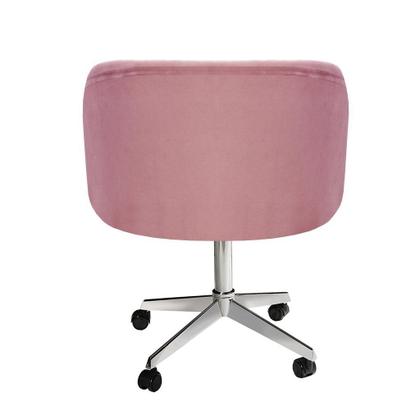 Imagem de Poltrona Atenas com Rodízio Decoração Sala de Estar Rosa Rose