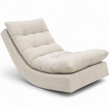 Imagem de Poltrona Balance Leve Balanço Linho Premium Easy Clean Luxo Para Sala Quarto Conforto Relaxante