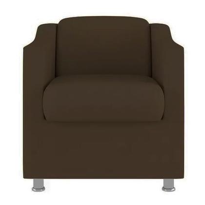 Imagem de Poltrona Bia Decorativa Reforçada Recepção Clinica Salão Sala De Estar Suede