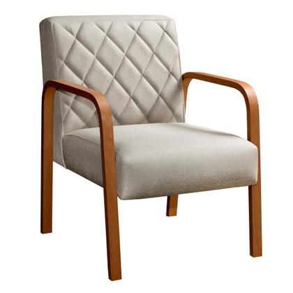 Imagem de Poltrona Cadeira Decorativa Sala, Recepção Lara