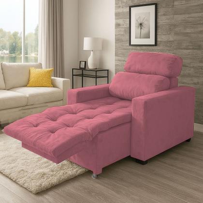 Imagem de Poltrona Cadeira Do Papai E Mamãe Reclinável Retrátil Para Sala De Descanso Madri