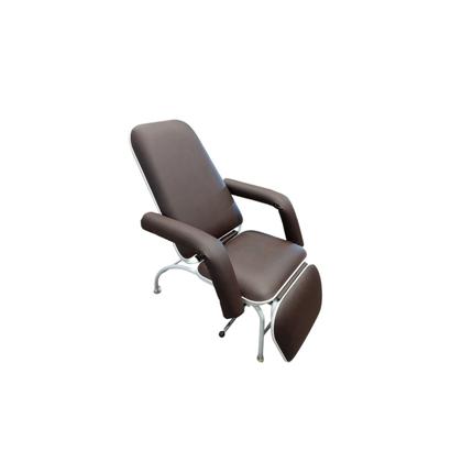 Poltrona Cadeira Hospitalar Reclinável 4 Posições Para Descanso e Acompanhante Standard Marrom - Metal Solution Imagem de Poltrona Cadeira Hospitalar Reclinável 4 Posições Para Descanso e Acompanhante Standard Marrom