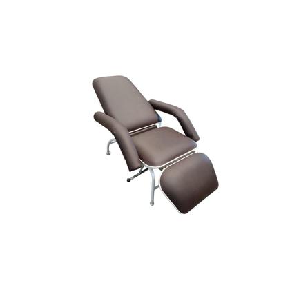 Poltrona Cadeira Hospitalar Reclinável 4 Posições Para Descanso e Acompanhante Standard Marrom - Metal Solution Imagem de Poltrona Cadeira Hospitalar Reclinável 4 Posições Para Descanso e Acompanhante Standard Marrom