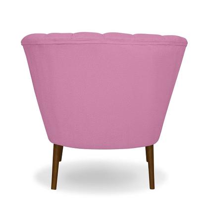 Imagem de Poltrona Cadeira Pétala Flor Decorativa Suede Rose